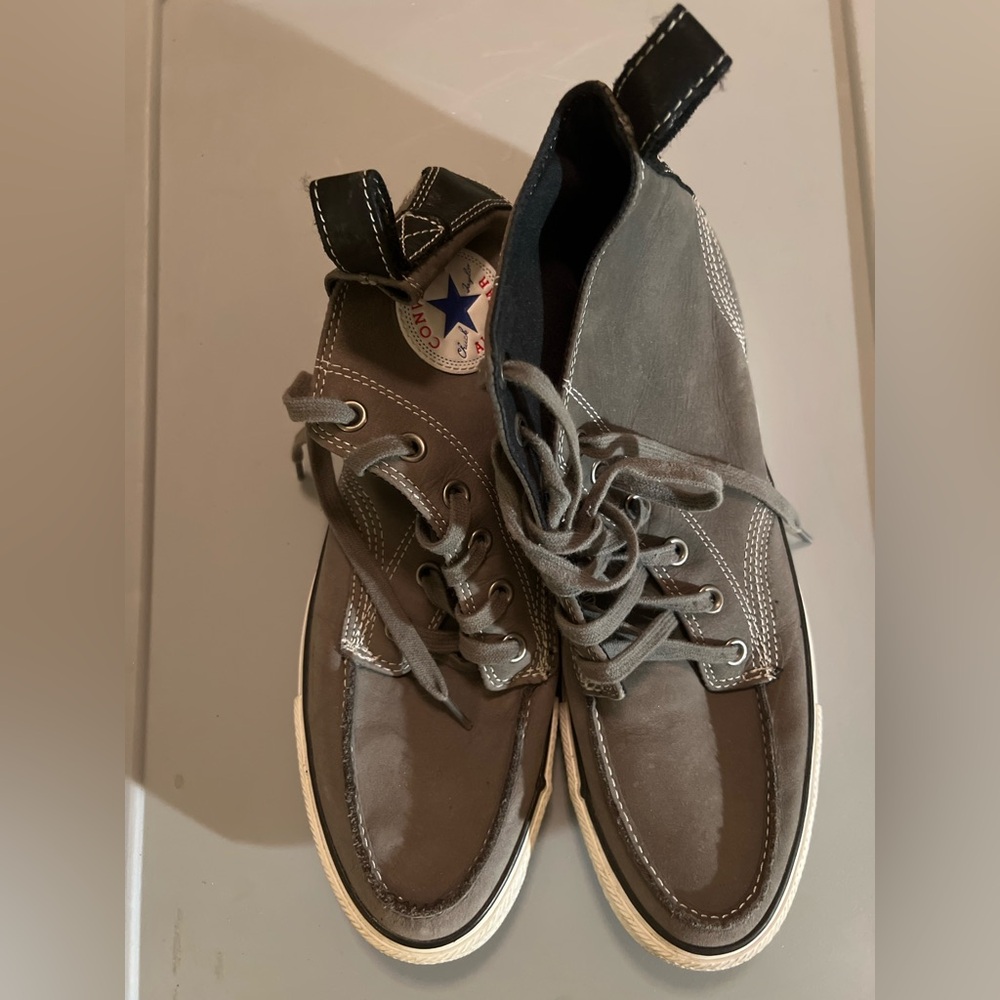 Converse Gray High-Top Sneakers for Men